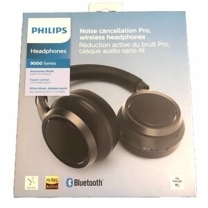 NEW Philips - H9505 Wireless Over Ear Headphones Noise Cancel Pro ANC Black